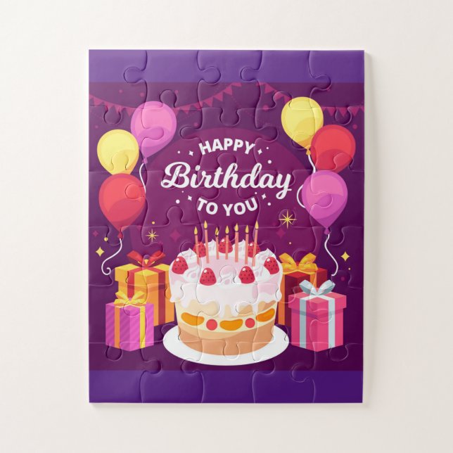 Puzzle Joyeux Anniversaire Pour Vous (Vertical)