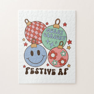 Puzzle Joyeux cadeau de Noël et Festif lumineux AF