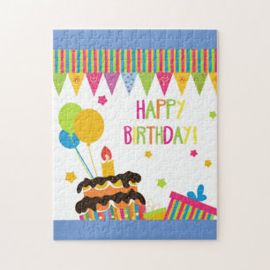 Puzzle Joyeux cupcake d'anniversaire