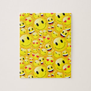 Puzzle Joyeux Emoji Jaune Visages souriants Hourdir