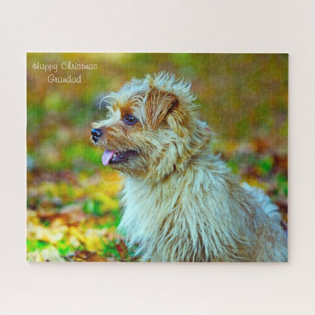 Puzzle Joyeux Grand-Père de Noël. (Horizontal)