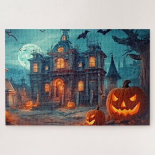 Puzzle Joyeux Halloween   Manoir hanté
