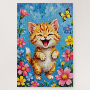 Puzzle Joyeux jardin Kitty