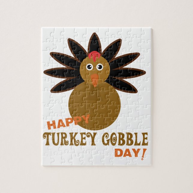 Puzzle Joyeux Jour de la grogne turque Thanksgiving (Vertical)
