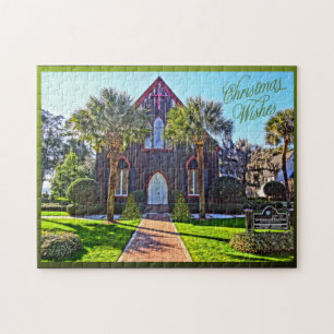 Puzzle Joyeux Noël à basse altitude Bluffton SC Church