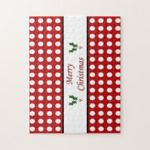 Joyeux Noël avec un motif Polka Dot