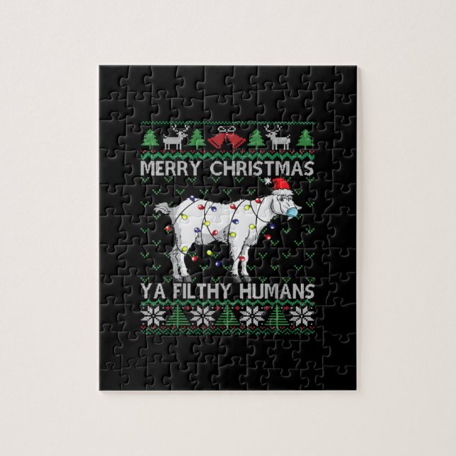 Puzzle Joyeux Noël, des êtres humains dégoûtants Noël (Vertical)