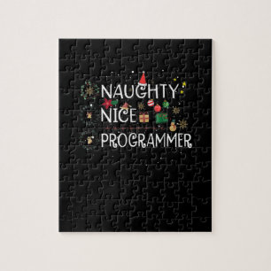 Puzzle Joyeux Noël Naughty Nice Programmer