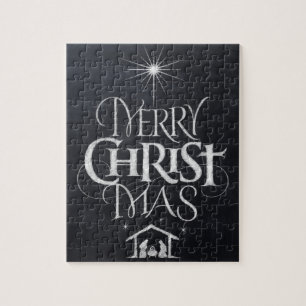 Puzzle Joyeux Noël Noir Chalk
