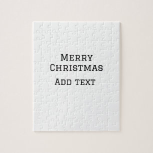 Puzzle Joyeux Noël simple minimum ajouter nom modèle de t