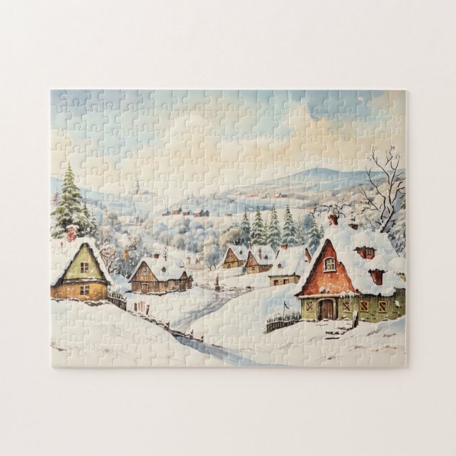 Puzzle Joyeux Noël vintage (Horizontal)