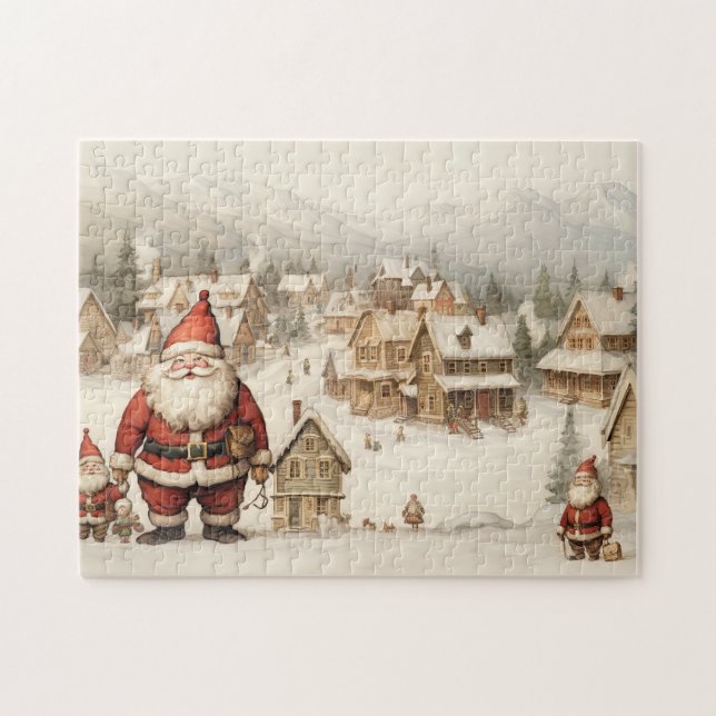 Puzzle Joyeux Noël vintage (Horizontal)