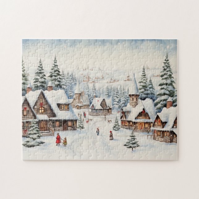 Puzzle Joyeux Noël vintage (Horizontal)