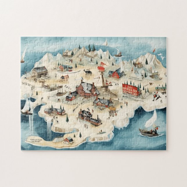 Puzzle Joyeux Noël vintage (Horizontal)