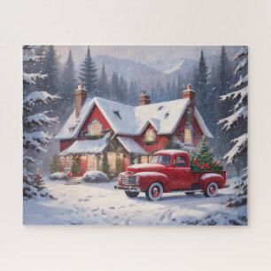 Puzzle Joyeux Noël Vintage Cottage