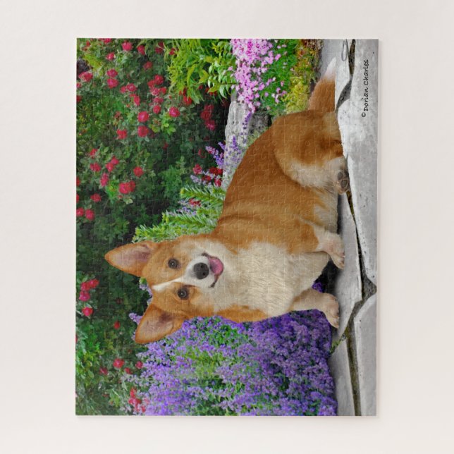 Puzzle "Joyeux petit Corgi" (Vertical)