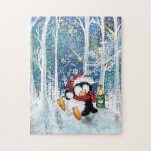 Puzzle Joyeux pingouin - Joyeux Noël - Mignonne -