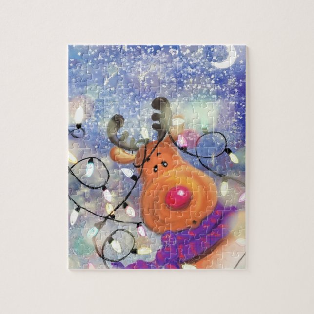 Puzzle Joyeux renne - Joyeux Noël - (Vertical)