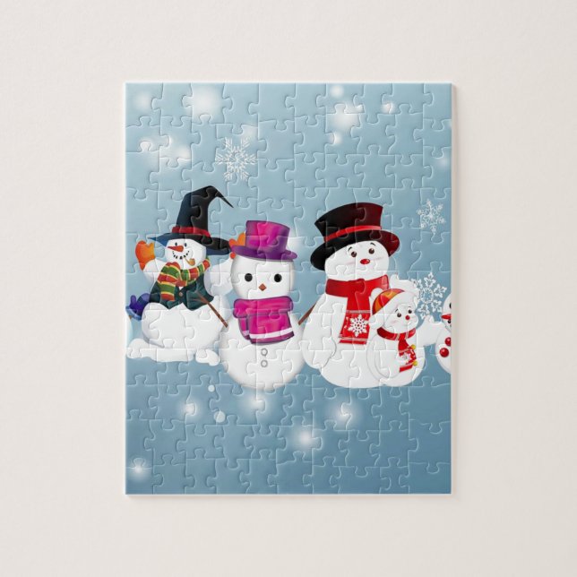 Puzzle Joyeux Snowmen (Vertical)