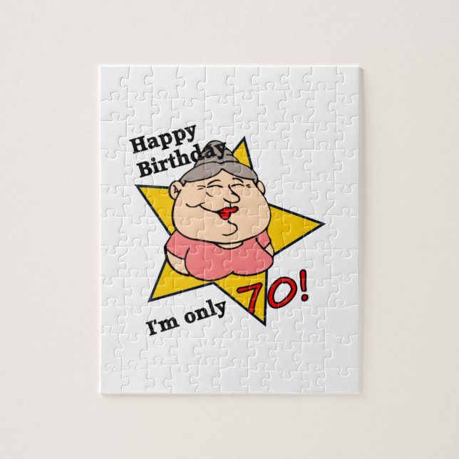 Puzzle Joyeux soixante-dixième anniversaire (Vertical)