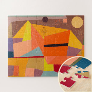 Puzzle Joyful Mountain Landscape, Paul Klee Art Abstrait