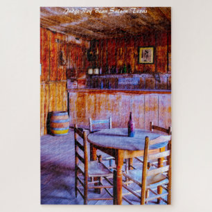 Puzzle Juge Roy Bean Saloon Texas.Christmas Salutations J