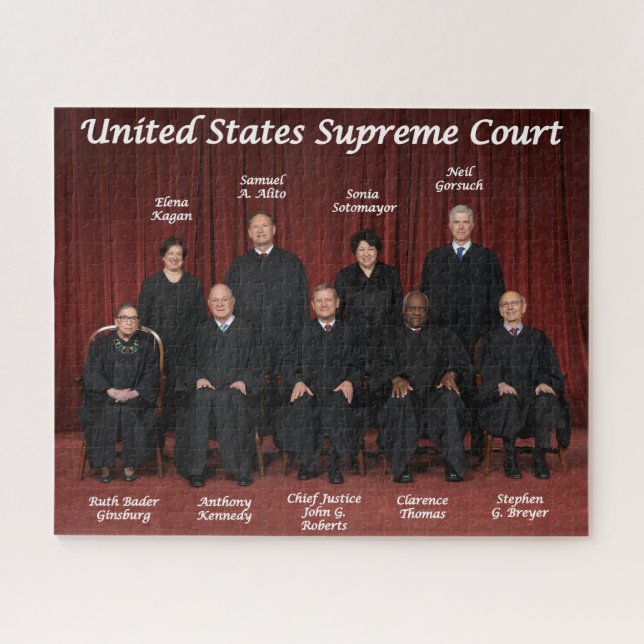 Puzzle Juges de la Cour suprême des États-Unis (Horizontal)