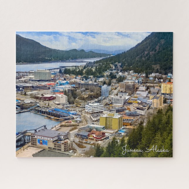 Puzzle Juneau Alaska, port de l'Alaska à la croisière (Horizontal)