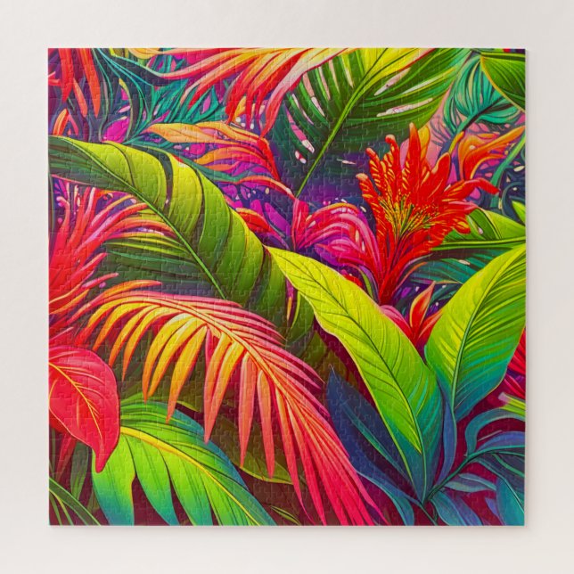 Puzzle Jungle tropical (Vertical)