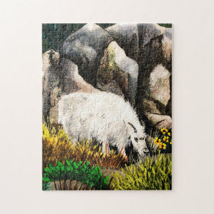 Puzzle Junior Chèvre Blanche