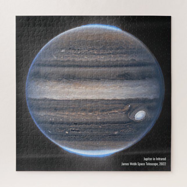 Puzzle Jupiter en infrarouge, télescope spatial James Web (Vertical)