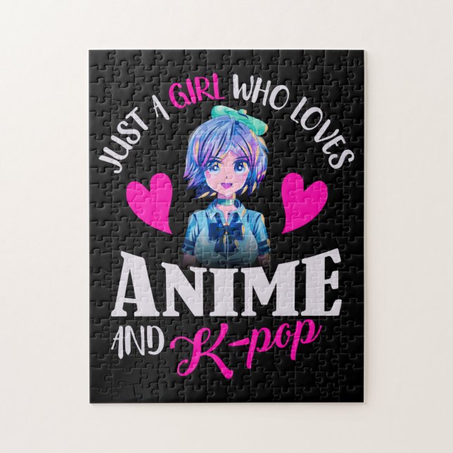 Puzzle Juste une fille qui aime Anime et K-Pop  (Vertical)