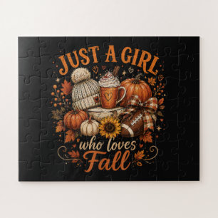 Puzzle Juste Une Fille Qui Aime Le Football D'automne Pum