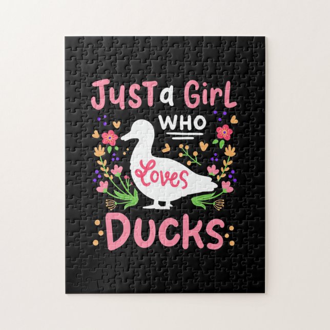 Puzzle Juste une fille qui aime les canards (Vertical)