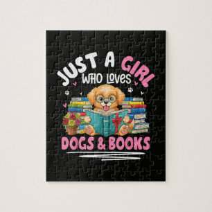 Puzzle Juste Une Fille Qui Aime Les Chiens Et La Lecture 