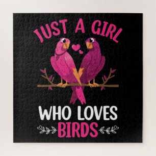 Puzzle Juste une fille qui aime les oiseaux