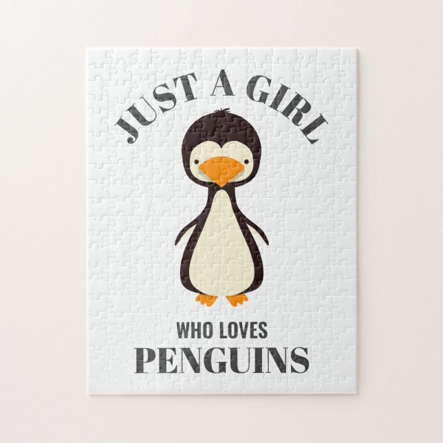 Puzzle Juste une fille qui aime les pingouins (Vertical)