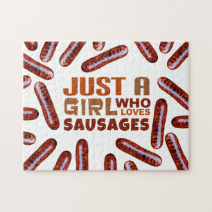 Puzzle Juste une fille qui aime les saucisses