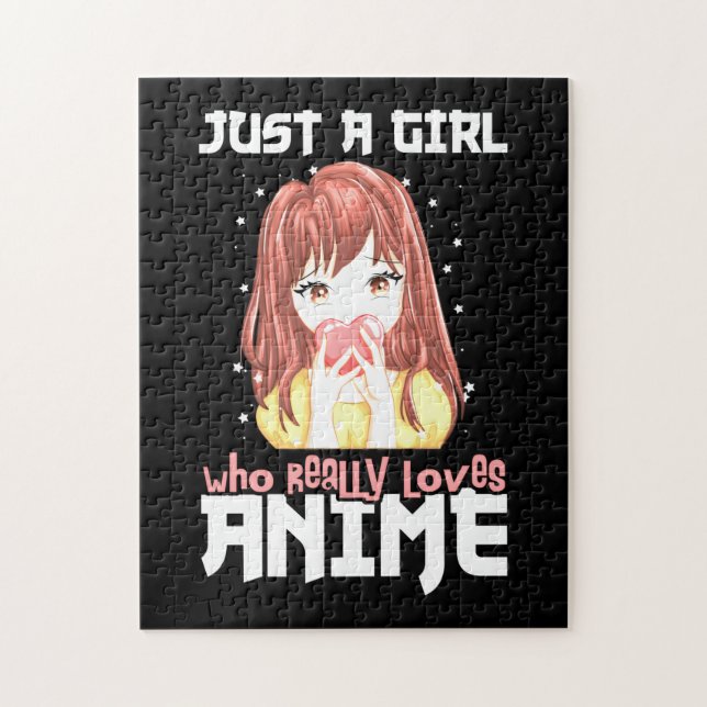 Puzzle Juste Une Fille Qui Aime Vraiment Anime (Vertical)