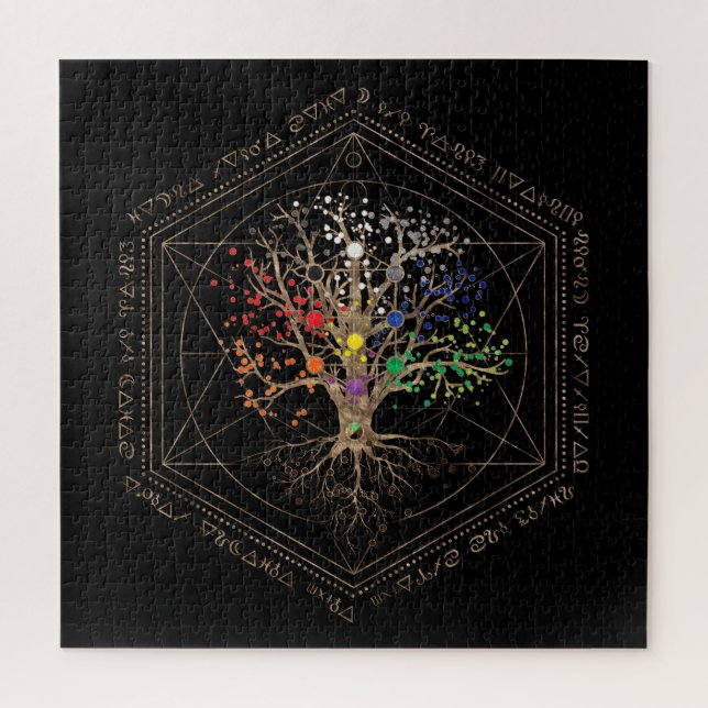 Puzzle Kabbalah l'arbre de vie (Vertical)