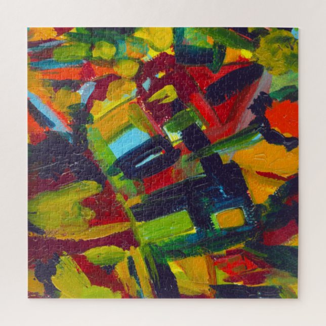Puzzle Kandinsky '304' Peinture Abstraite colorée (Vertical)