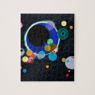 Puzzle Kandinsky abrégé sur plusieurs cercles