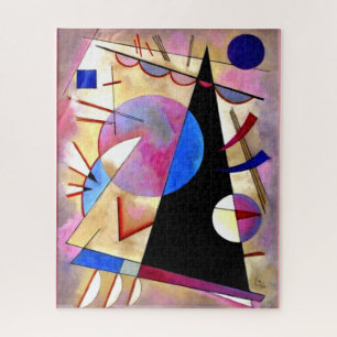 Puzzle Kandinsky - Cubisme Abstrait avec rose et blues