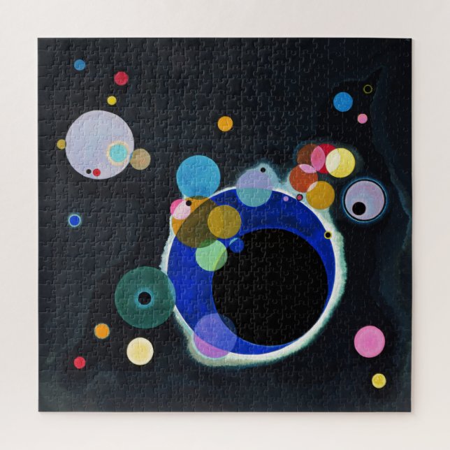 Puzzle Kandinsky Divers cercles Peinture Abstraite (Vertical)