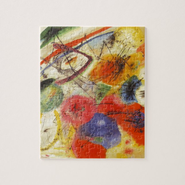 Puzzle Kandinsky Noir frappe la peinture Abstraite (Vertical)