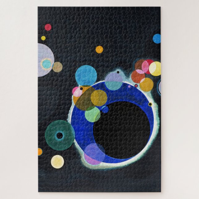Puzzle Kandinsky Plusieurs cercles Peinture d'art Abstrai (Vertical)