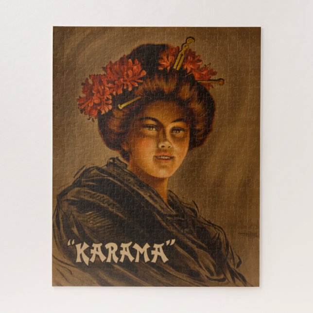 Puzzle Karama Japonaise Geisha Oiran Girl Courtesan (Vertical)
