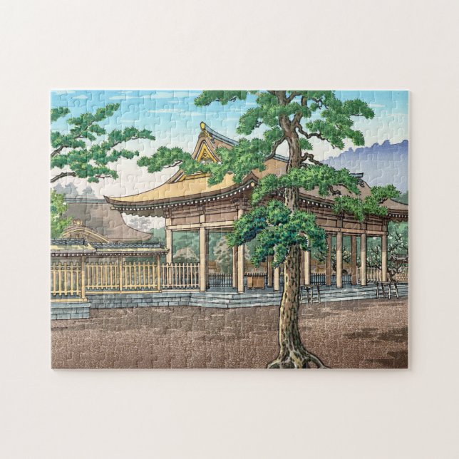 Puzzle Kashiwara Sanctuaire paysage été hanga japonais (Horizontal)