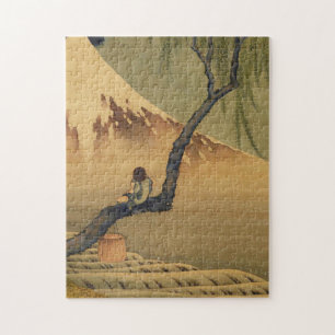 Puzzle Katsushika Hokusai Garçon regardant le Mont Fuji
