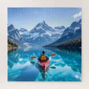 Puzzle Kayak dans les montagnes Belle nature
